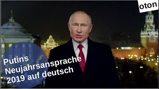 Putins Neujahrsansprache 2019 auf deutsch [upl. by Davide]