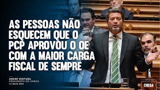 As pessoas não esquecem que o PCP aprovou o OE com a maior carga fiscal de sempre [upl. by Havener]