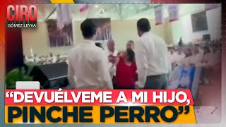 “Devuélveme a mi hijo” Madre buscadora irrumpe evento del gobernador David Monreal  Ciro [upl. by Tirreg562]