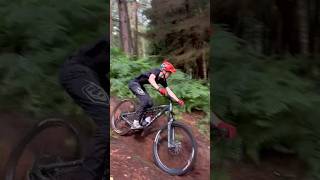 Thomas Hawkins rips up the rut track at Rushmere Park mtb bikepark mountainbike firecrestmtb [upl. by Ateikan888]