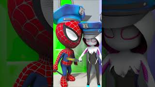 Help Stupid Spidey And Spider Gwen Scan Prisoners shorts [upl. by Ahsiekim]