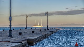 Sailing Yacht A in Trieste [upl. by Naut194]