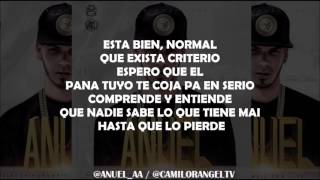 EN EL CASTILLO LETRA  ANUEL AA [upl. by Nahtan]