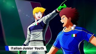 CAPTAIN TSUBASA RISE OF NEW CHAMPIONS Japan vs Italy [upl. by Yeleak]