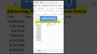 Extra Day Month Years from Date format excel excelformula microsoftexcel letsdatify [upl. by Panchito63]