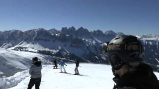 Skifahren Südtirol Plose Brixen Italien Video HD Alpen Panorama [upl. by Leanard562]