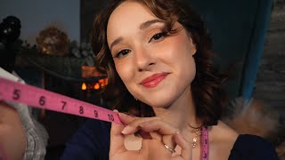 ASMR Bridgerton Tailor  The Wallflowers New Look  Measuring Fabric Sounds Color Analysis [upl. by Wareing]