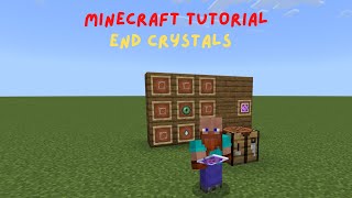 How to make End Crystals  Minecraft Tutorial [upl. by Kym]