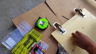 DIY easy cabinet hinges in a camper van [upl. by Charie]