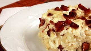 Túrós tészta sütőben videó recept Pasta with Cottage Cheese and Bacon [upl. by Uund]