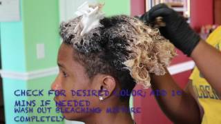 How to Odell Beckham Bleached Afro Tips [upl. by Nitfa528]