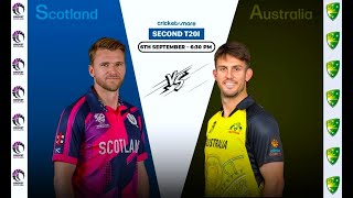 🔴Live  AUS vs SCO 2nd T20 Live  AUS vs SCOT 2024 Live [upl. by Imar]