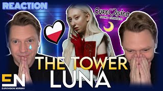 Reacting to quotThe Towerquot by Luna Poland Eurovision 2024 🇵🇱 [upl. by Linell]