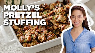 Molly Yehs Pretzel Stuffing  Girl Meets Farm  Food Network [upl. by Fineberg]