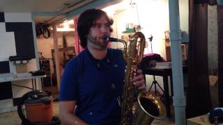 Fred Lebayle amp Brian Landus with the Rosie Chamber baritone saxophone mouthpiece [upl. by Notffilc]