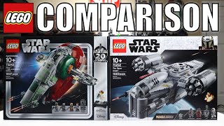 LEGO Star Wars RAZOR CREST vs SLAVE 1 Comparison 75243 vs 75292 [upl. by Sunev]