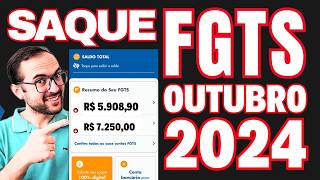 SAQUE DO FGTS LIBERADO EM OUTUBRO DE 2024  COMO SACAR TODO FGTS SAQUE ANIVERSÁRIO FGTS ANTECIPADO [upl. by Thanasi]