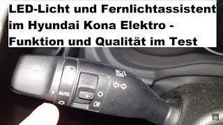 Hyundai Kona Elektro 16 AufAbblendlicht und Fernlichtassistent im Test  wie ist das LEDLicht🤔 [upl. by Allbee]