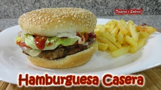 HAMBURGUESA CASERA fabulosa [upl. by Rellim]