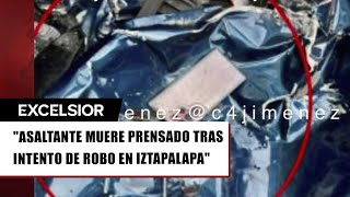 Filtran qué llevaba asaltante prensado en CDMX ¿iba preparado [upl. by Encrata442]