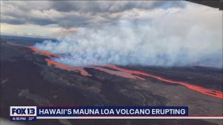 Hawaii’s Mauna Loa world’s largest active volcano erupts for first time since 1984 [upl. by Cecilio694]