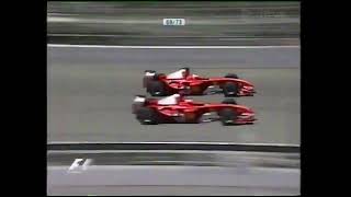 Indianapolis 2004 GP Turvaauto sisään  Schumi nappaa kärkipaikan Barrichellolta [upl. by Lash]