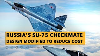 Russias Su75 Checkmate Light Tactical Fighter Rostec Reduces the Price [upl. by Nodnrb]