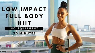 Low Impact FULL BODY HIIT Workout  No Equipment Home Workout [upl. by Suiram]