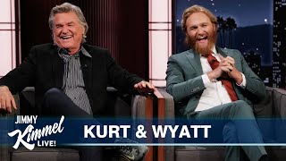 Kurt amp Wyatt Russell on UFO Sightings Playing Professional Sports amp Monarch Legacy of Monsters [upl. by Dimo]