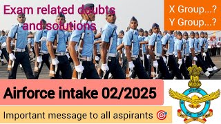 Airforce Agniveer intake 022025 aspirants 🎯 Exam related Doubts  exam16 nov 2024 [upl. by Kcinom751]