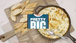 Baked Spinach Artichoke Shrimp Dip [upl. by Refinney732]