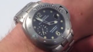 Panerai Luminor Submersible PAM 106 Luxury Watch Review [upl. by Reve]