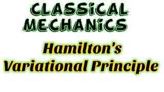 Hamilton’s Variational Principle  Lagrange’s equation of motion from Hamilton’s principle [upl. by Allsopp]