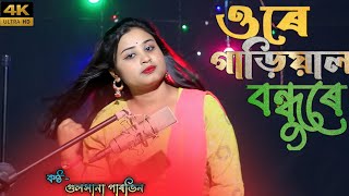 Ore garial bondhu re ওৰে গাড়ীয়াল বন্ধু ৰে। Goalparia new songviral song Singer Gulshana parbin [upl. by Hellman390]