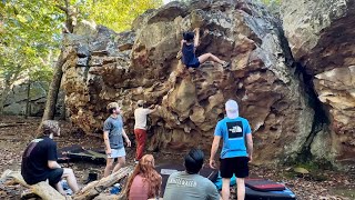 Rock Town Bouldering Climbing Trip outdoorbouldering [upl. by Tereve]