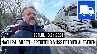 18012024 Berlin Nach 24 Jahren Spediteur muss Betrieb aufgeben  Trucker Patrick Blodt BLVpro [upl. by Nahsor]