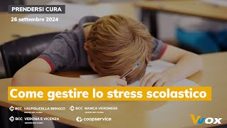 COME GESTIRE LO STRESS SCOLASTICO [upl. by Vevine]