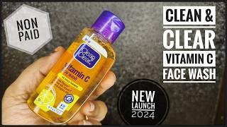 Clean amp Clear Vitamin C Face Wash  Non Paid  Clean Clear Face Wash  Review  skincareproduct [upl. by Leidgam]