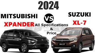 2024 Mitsubishi Xpander vs 2024 Suzuki XL7  2024 Xpander vs XL7  The specs war [upl. by Hak]