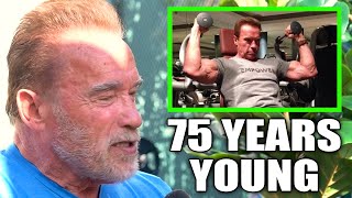 ARNOLD SCHWARZENEGGERS INSANE WORKOUT PLAN AS A 75YEAROLD [upl. by Airtemak]