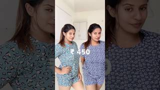 😍🎀 Sleepwear Haul 🛍️✅ shorts haul rehnaimiya [upl. by Euv]