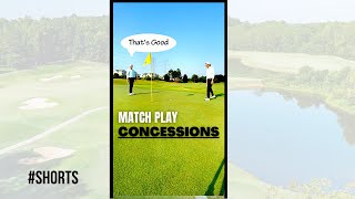 I missed a short putt that was CONCEDED Does it count Match Play Golf Rules [upl. by Avad]