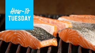 How to Grill Salmon Steaks and Fillets  Food Network [upl. by Lady]