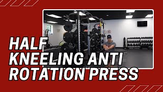 Half Kneeling Anti Rotation Press  Cable Machine Exercise [upl. by Piefer]