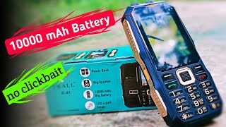 IKALL K41 Mobile with 10000 mAh battery  unboxing and review  hindi [upl. by Leasi]