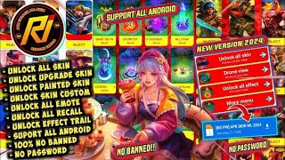 NEW APK UNLOCK ALL SKIN MLBB 2024 PATCH TERBARU SCRIPT SKIN ML NO BANNED WORK 100 [upl. by Bazar]