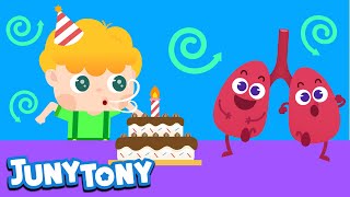 Respira con tus Pulmones  El Cuerpo Humano  Canción Infantil  JunyTony en español [upl. by Acir]