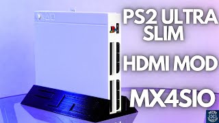 Najmniejsze PlayStation 2 o jakim możesz pomyśleć  PS2 Ultra Slim HDMI Mod Electron Analog amp MX4SIO [upl. by Pfaff]