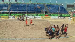 Spain vs Qatar  2014 IHF Mens Beach Handball World Championship [upl. by Odlopoel985]