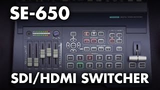 Introducing Datavideo SE650 HDMISDI HD Video Switcher w Builtin Audio Mixer [upl. by Milena]